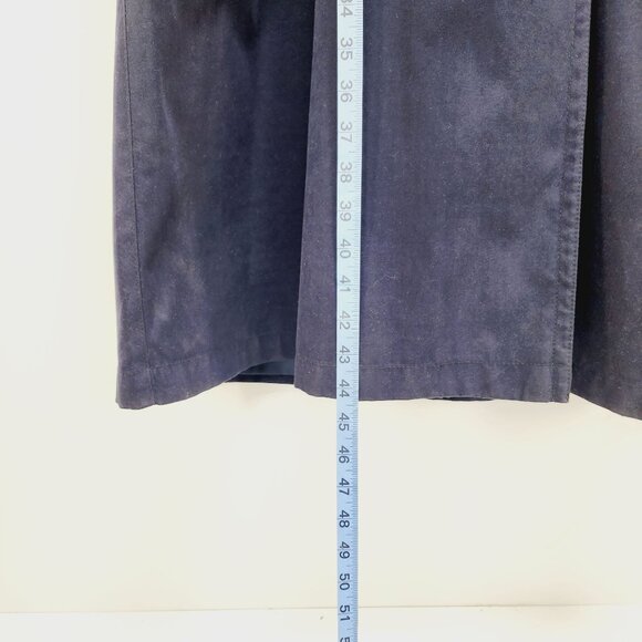 SOPHISTICATE PETITE  Navy Blue Thermal Double-Breasted Trench Coat Size 0 Womens - Picture 10 of 14